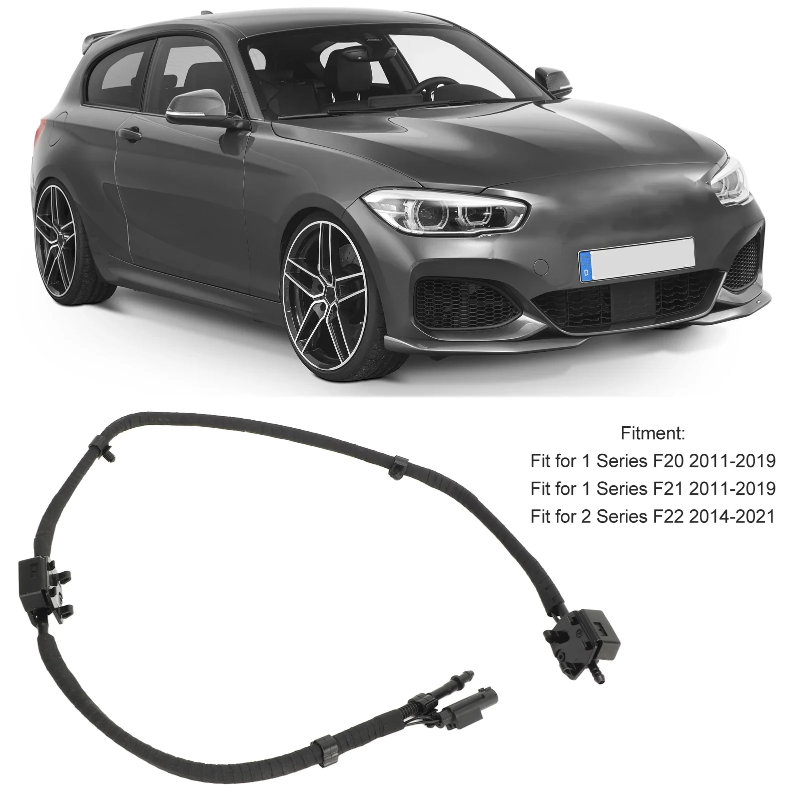 

Car Front Windscreen Windshield Washer Jet Spray Nozzle 61667249646 for BMW 1 Series F20 F21 2011-2019 2 Series F22 2014-2021