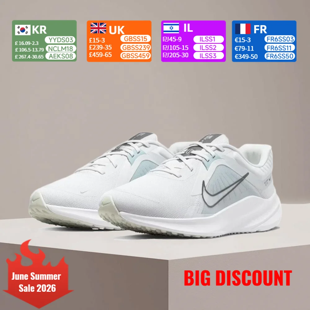Мужские кроссовки Nike Quest 5: нескользящие, прочные, удобные, повседневные, легкие, с амортизацией DD0204-002