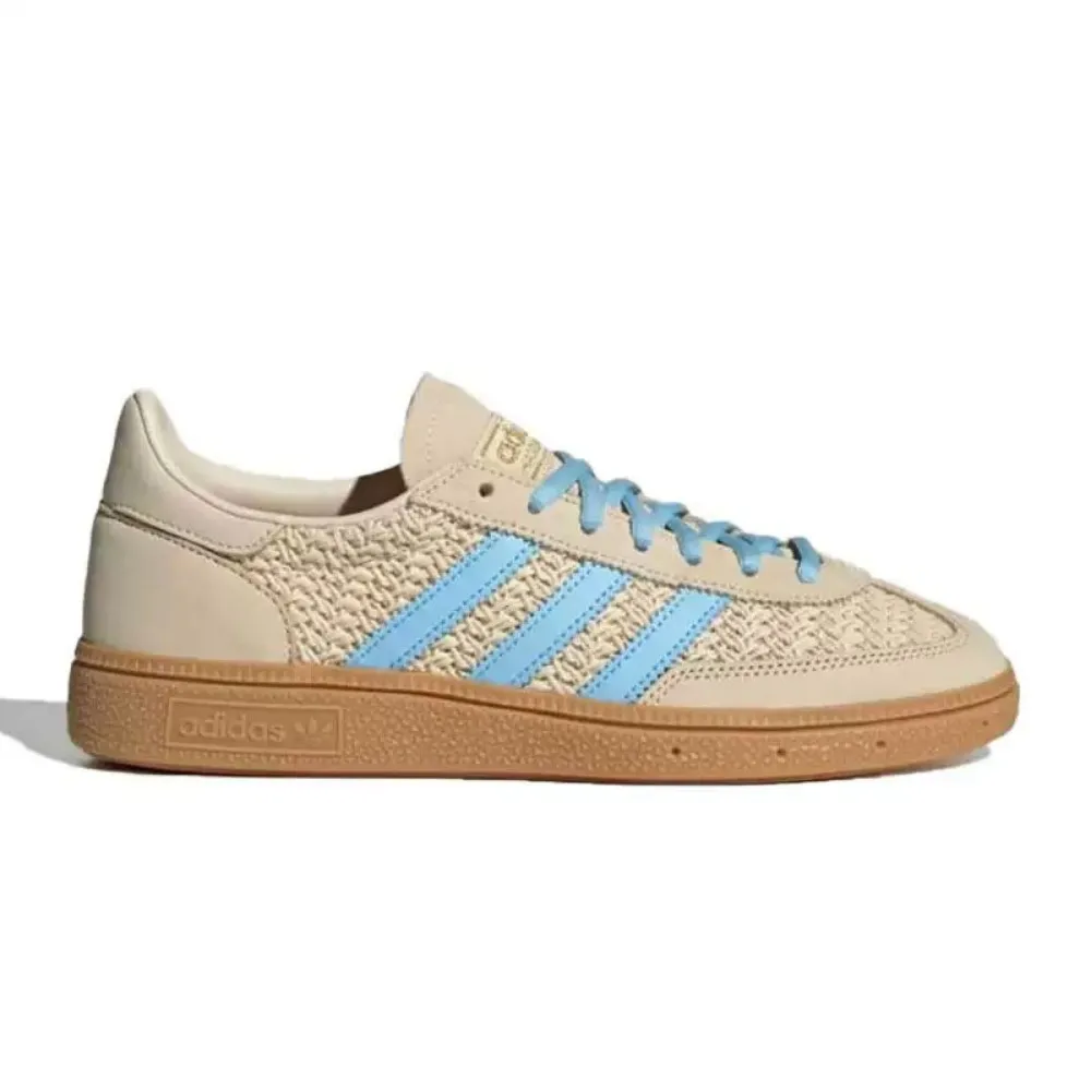 adidas Originals HANDBALL SPEZIAL Unisex Leather Classic Slip-Resistant Low-Top Sneakers Olive Brown JQ8410