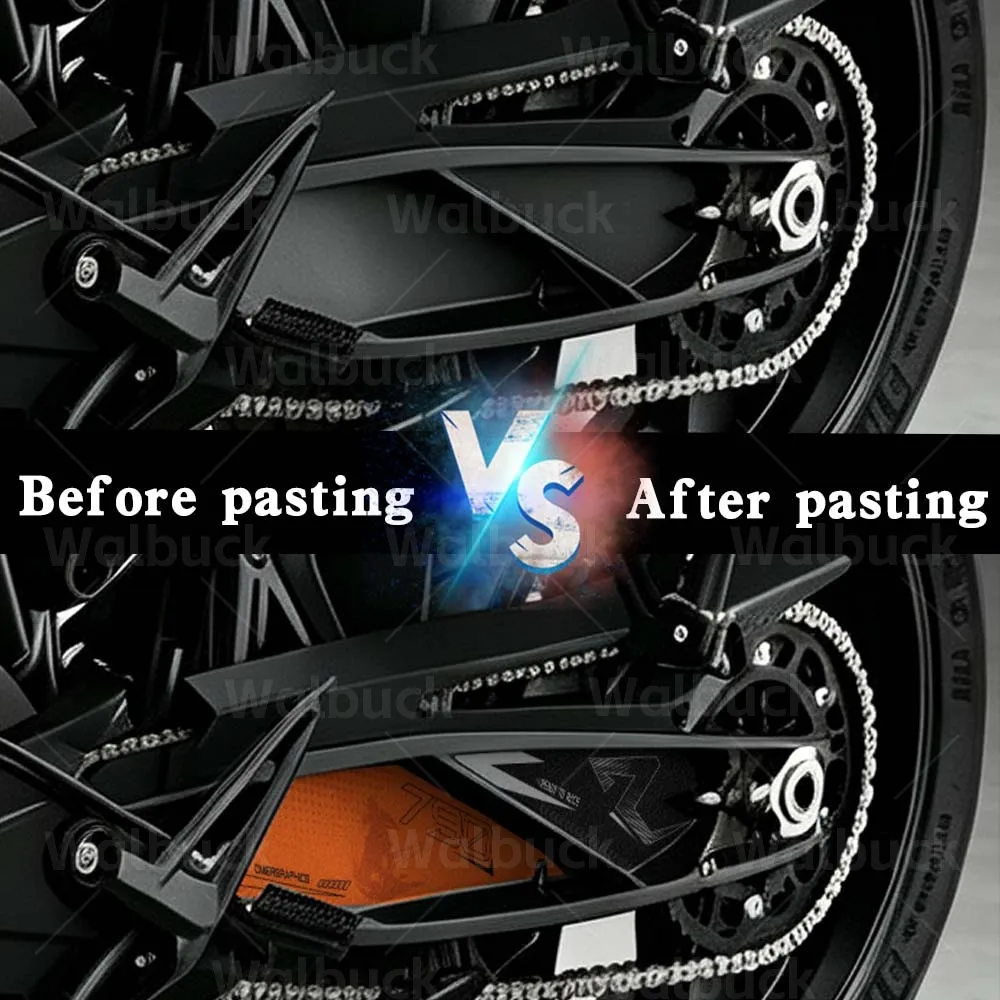 Motorcycle Frosted Swingarm Protection Sticker Rotating Shaft Decals Waterproof Scratch-Resistant Accessories For Duke 790 2027