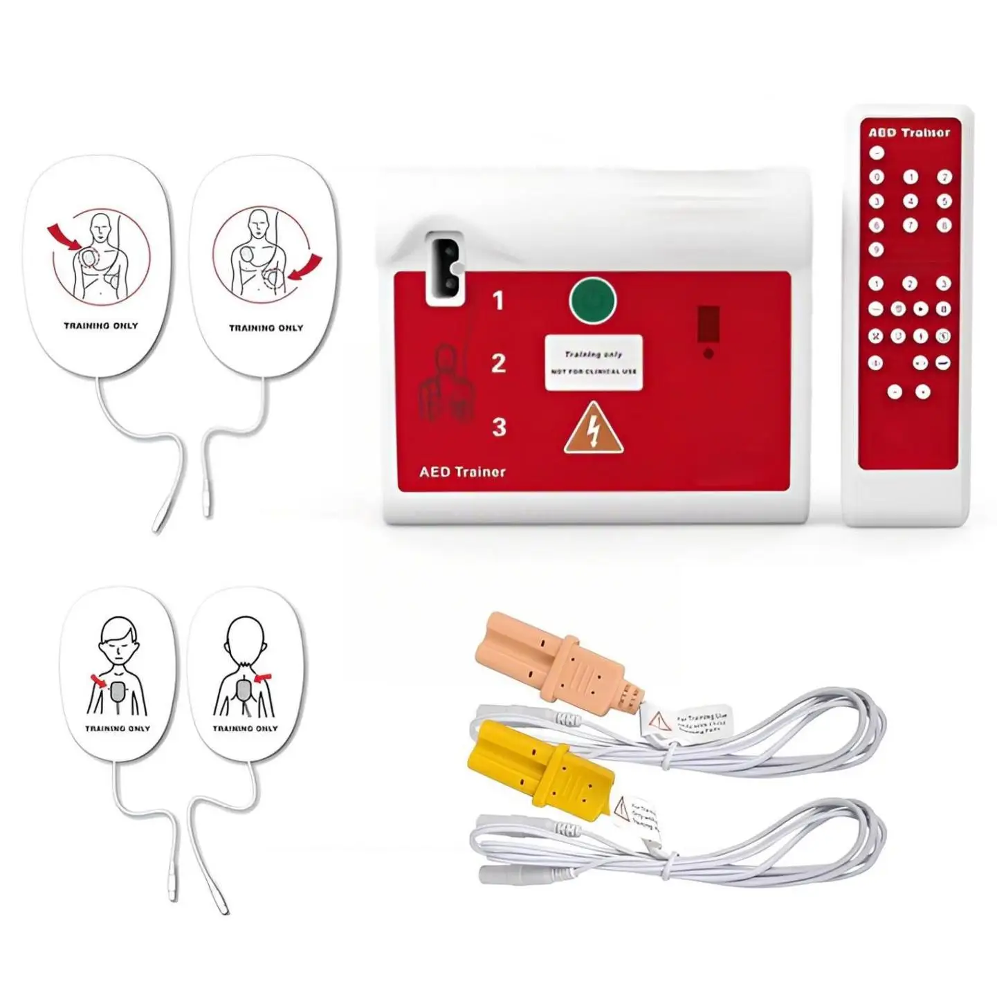 حزمة واحدة من مدرب AED IFA-120C، للتدريب على الإسعافات الأولية فقط، جهاز تدريس CPR مع جهاز تحكم عن بعد، لتعليم AED وCPR