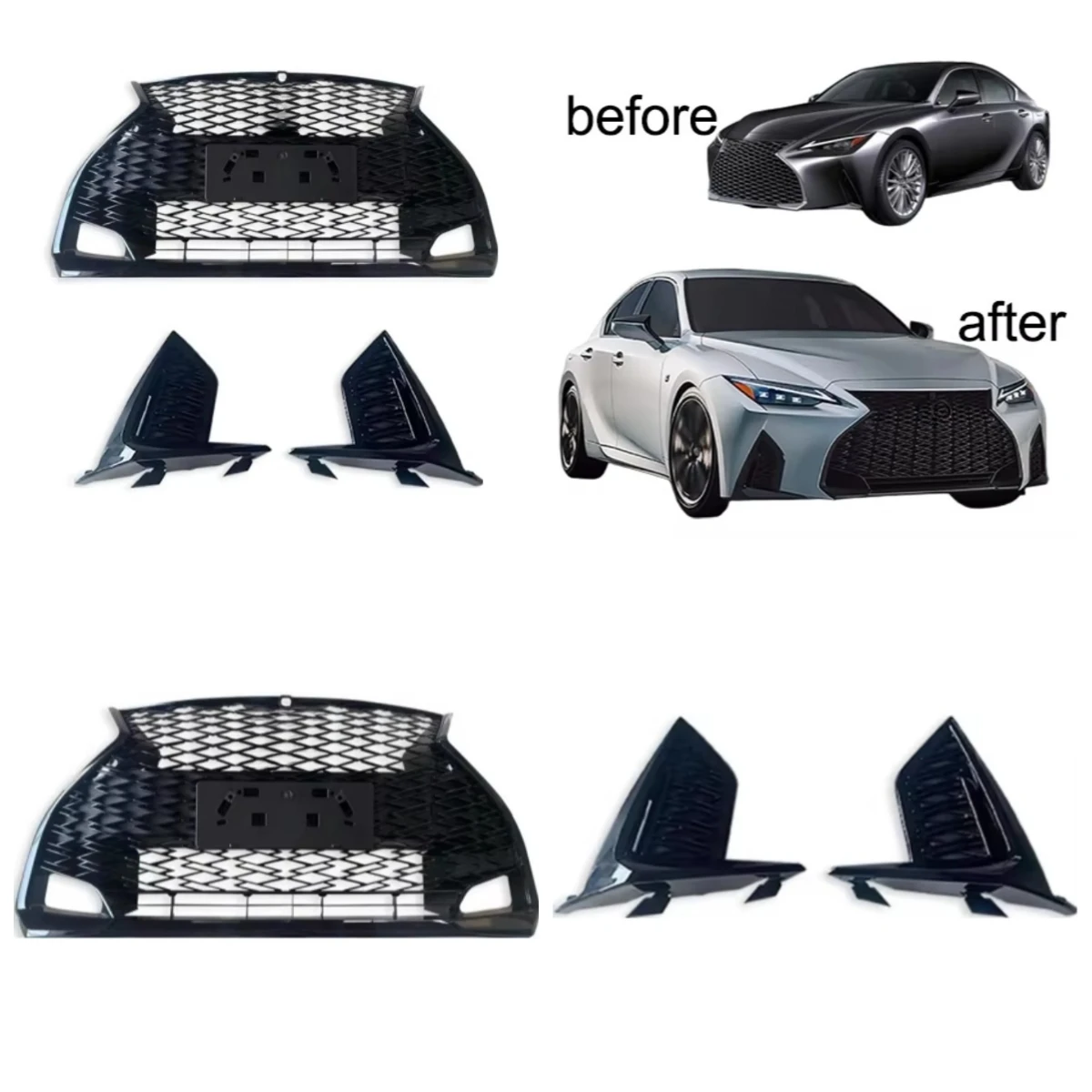 

Stlf Applicable To IS 2014-2016 Front Face Upgrade 2021 IS F Sporty Style Front Bumper Body Kit