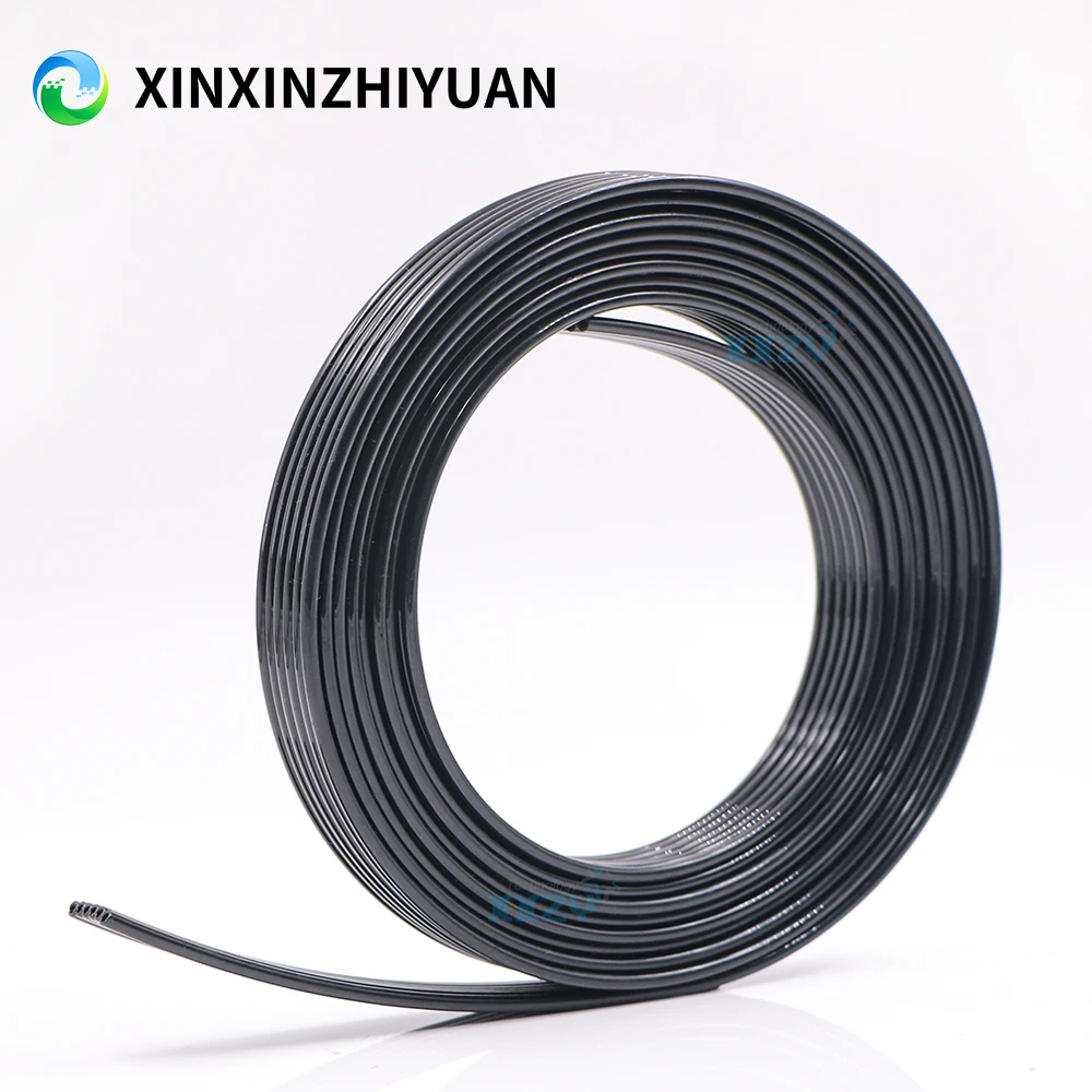솔벤트 프린터 잉크 튜브용 UV 잉크 호스, 블랙 잉크 파이프, CISS 6 라인, 3x2mm, 4x3mm, 6x4mm, 5 미터, 6 라인 웨이