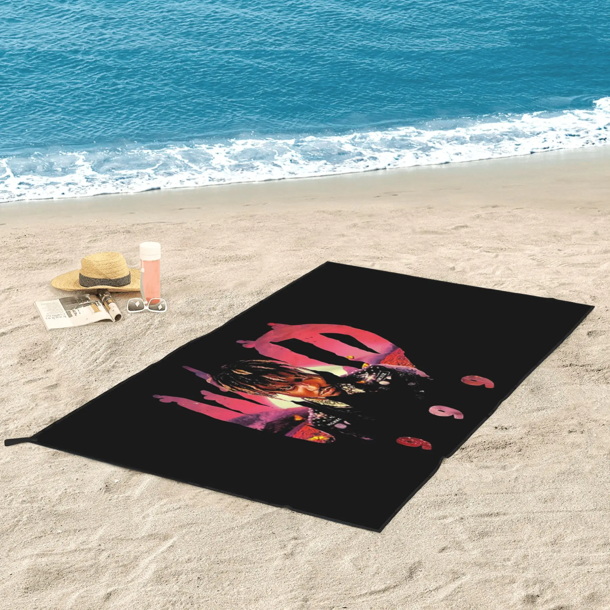 Juice Wrld Streetwear Beach Towel Soft Microfiber Quick Dry Absorbent Quick Towels For Swimming