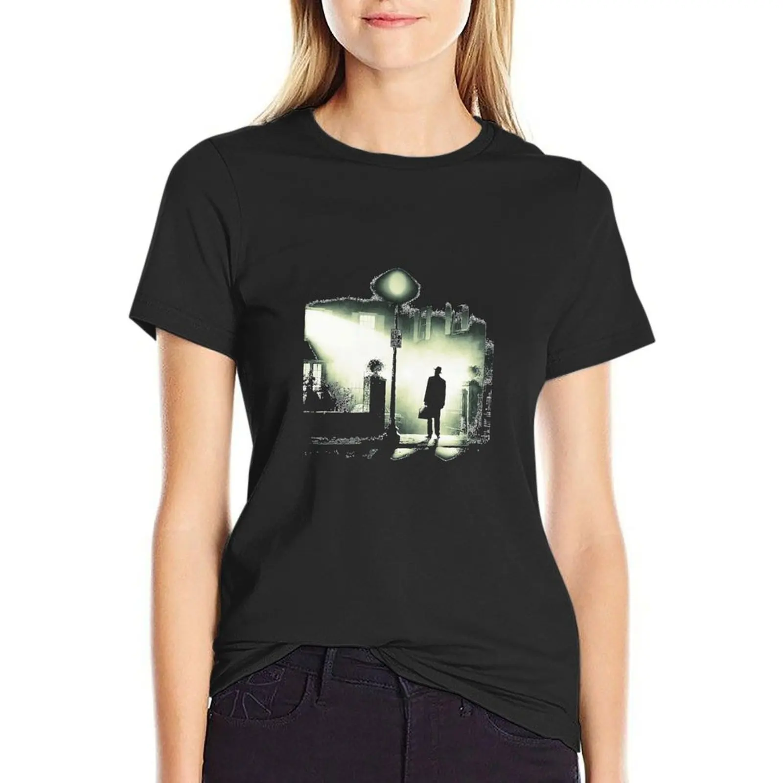 The Exorcist Arrival Scene Classic T-Shirt cute tops blacks funnys cute t-shirts for Women