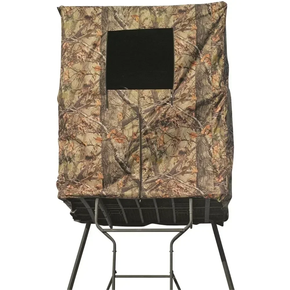 

Elevated Deer Hunting Blind, Camo Tent for Tower Stand, 2 Person, Universal，SCENT CONTROL,WEATHER-RESISTANT