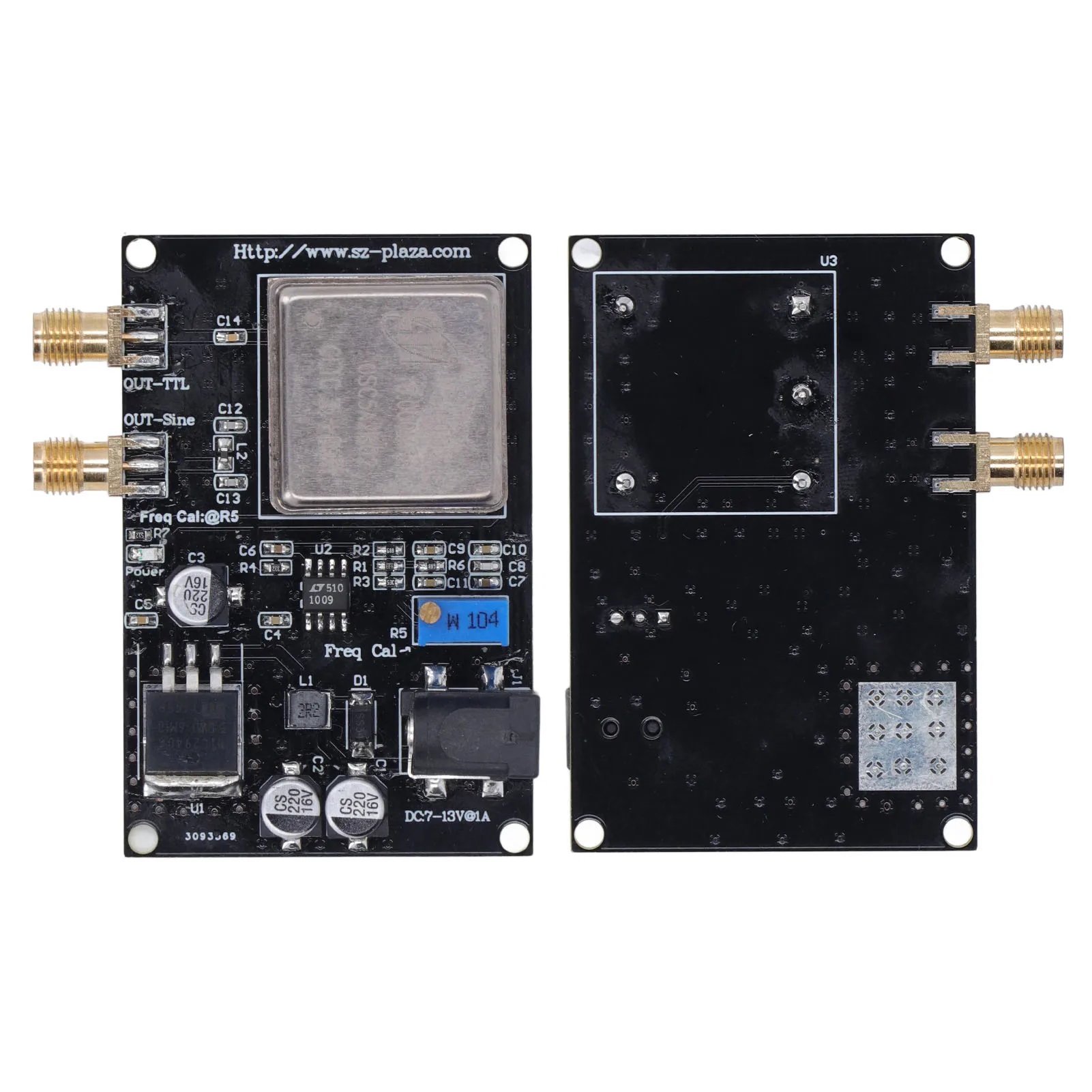 OCXO 10MHz Frequency Standard Reference Module Crystal Oscillator Constant Temperature Board Frequency Standard Reference Module