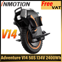 EU Stock INMOTION Adventure V14 50S 134V 2400Wh Battery 4000W High-Torque Motor C40 INMOTION V14 Suspension Electric Unicycle
