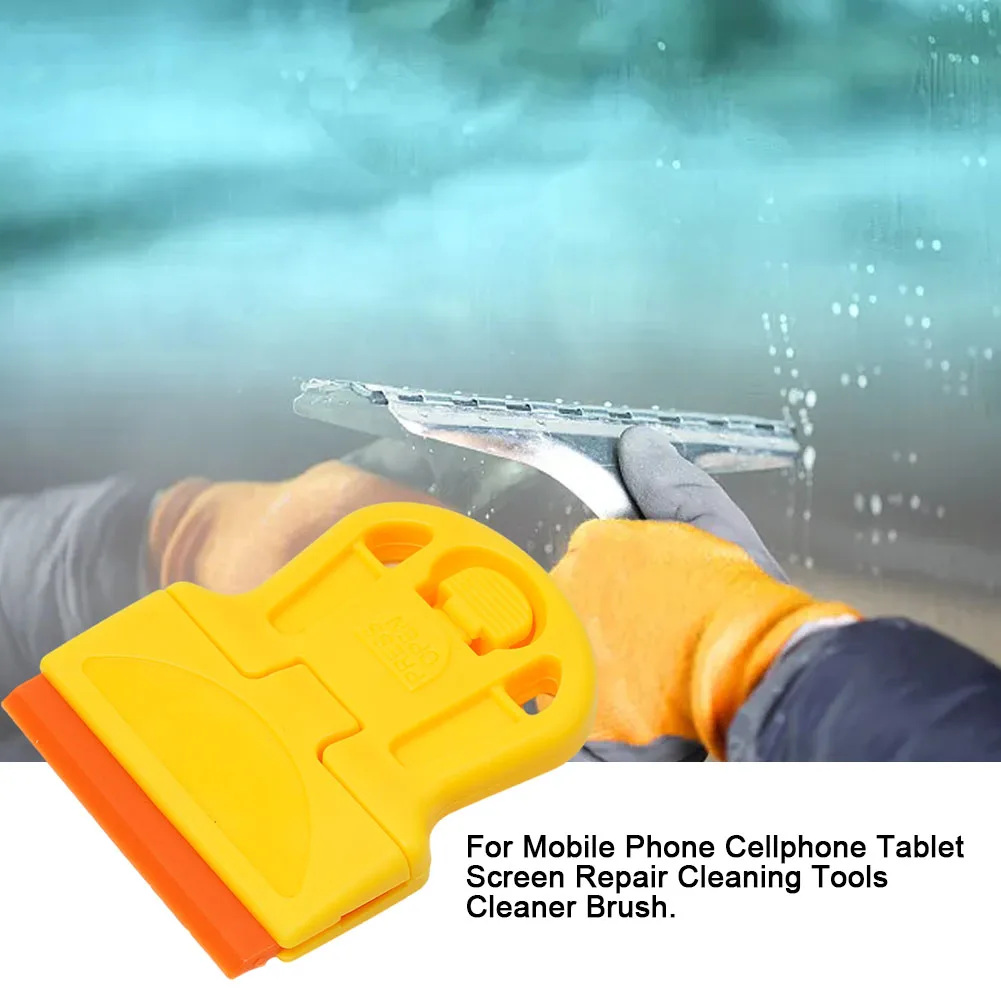 1pc Single Edged Scraper With Sharp Blade For Glass Cleaning Removing Cars Stickers Casement Household Cleaner Tools