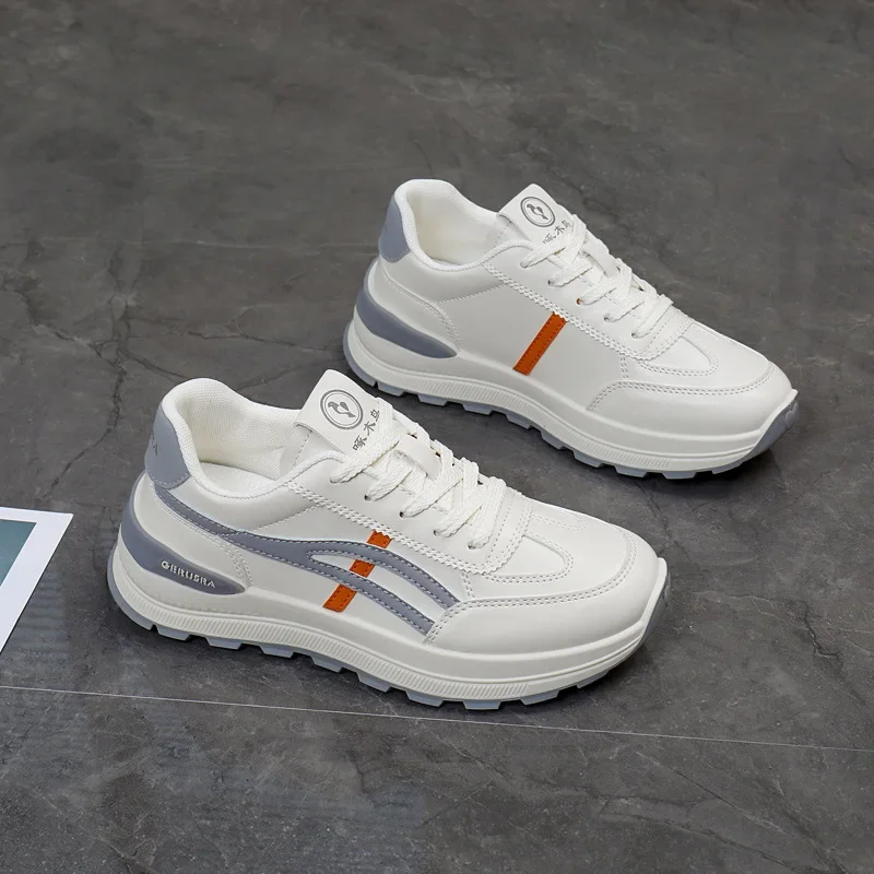 أحذية أبي جديدة للنساء 2025 أحذية رياضية للجري في الربيع ونعل سميك لزيادة الارتفاع أحذية كاجوال