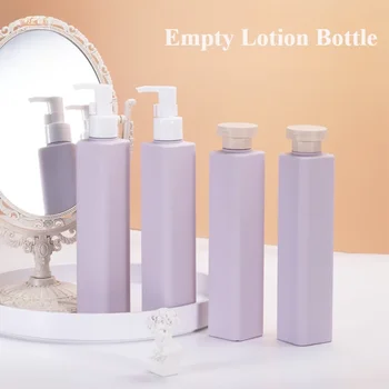여행용 빈 로션 병, 펌프, 플립 캡 샴푸, 샤워 젤, 바디 워시 화장품, 디펜서 병, 250ml 