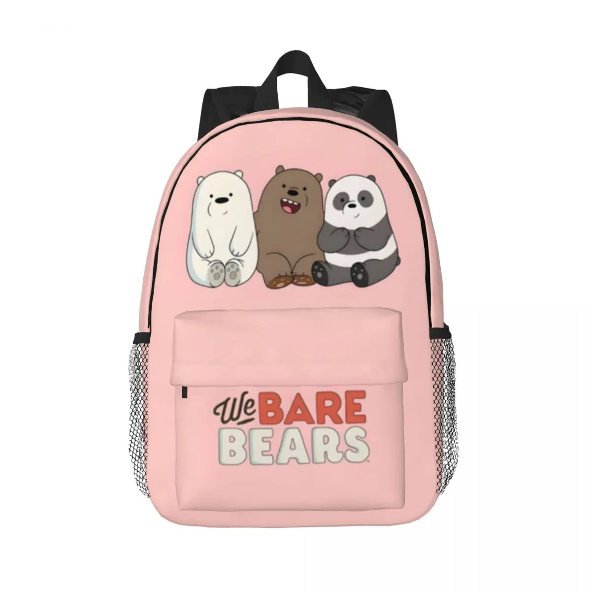 

We-Bare-Bears Backpack Student Schoolbag for Men Women Laptop Canvas Bags 15in