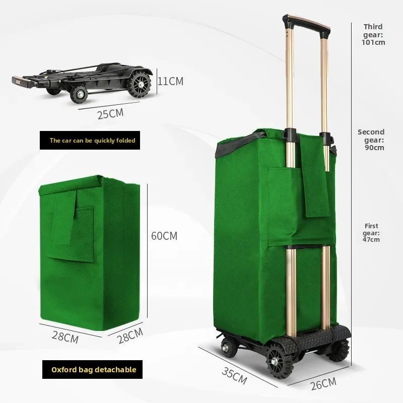 

Exquisite Minimalist Portable Shopping Cart Folding Trolley Household Trolley Luggage Cart Trolley