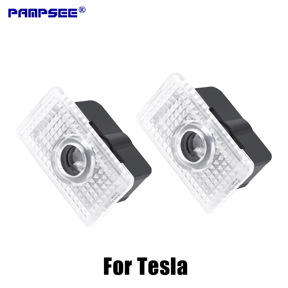 

2 pieces 3D For Tesla Model S Y 3 X LED Car Door Welcome Light Logo Projector Lamp Laser Lamp Ghost Shadow Door Projection Light