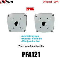 Dahua-cámara IP PFA121 de 2 piezas por lote, caja de conexiones a prueba de agua, ACCESORIOS CCTV, soporte de cámara, Material de aluminio