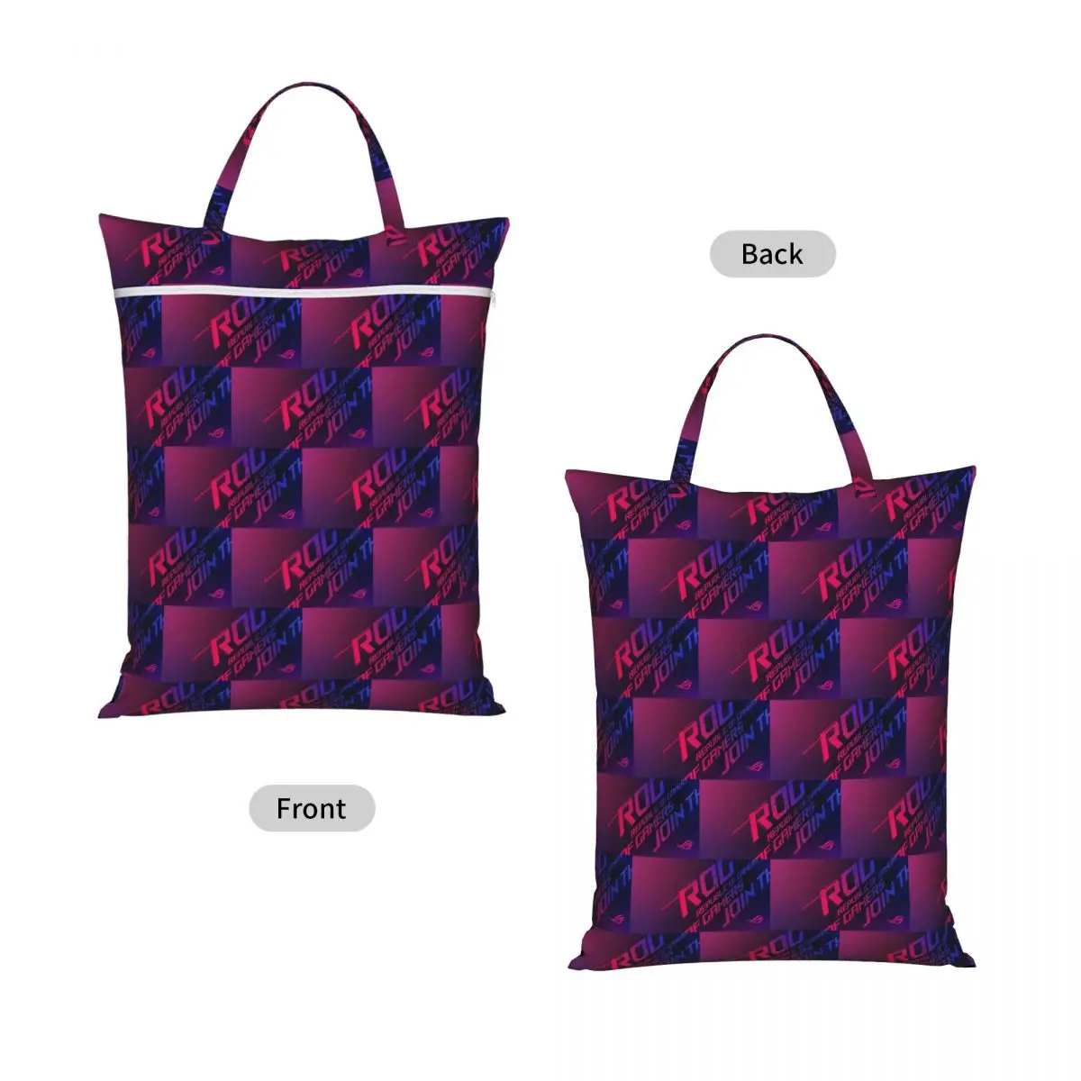 Join The Republic Of Gamers Rog Asu Travel Laundry Bag Waterproof Reusable Dirty Clothes Pouch Gym Yoga Camping Washing Basket