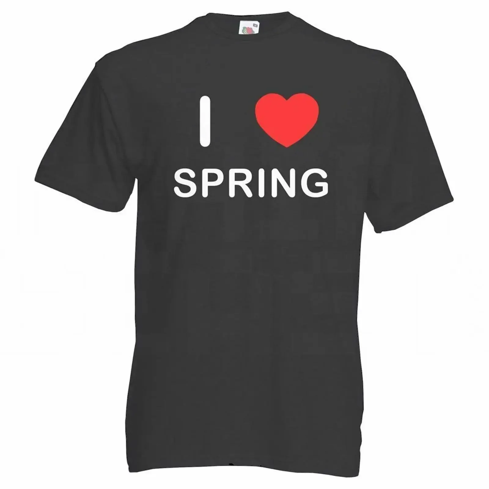 Spring I Love T Shirt Erwachsene Rundhals Kurzarm vintage Washed Slightly Versatile Stylish streetwear fashion homme Soft