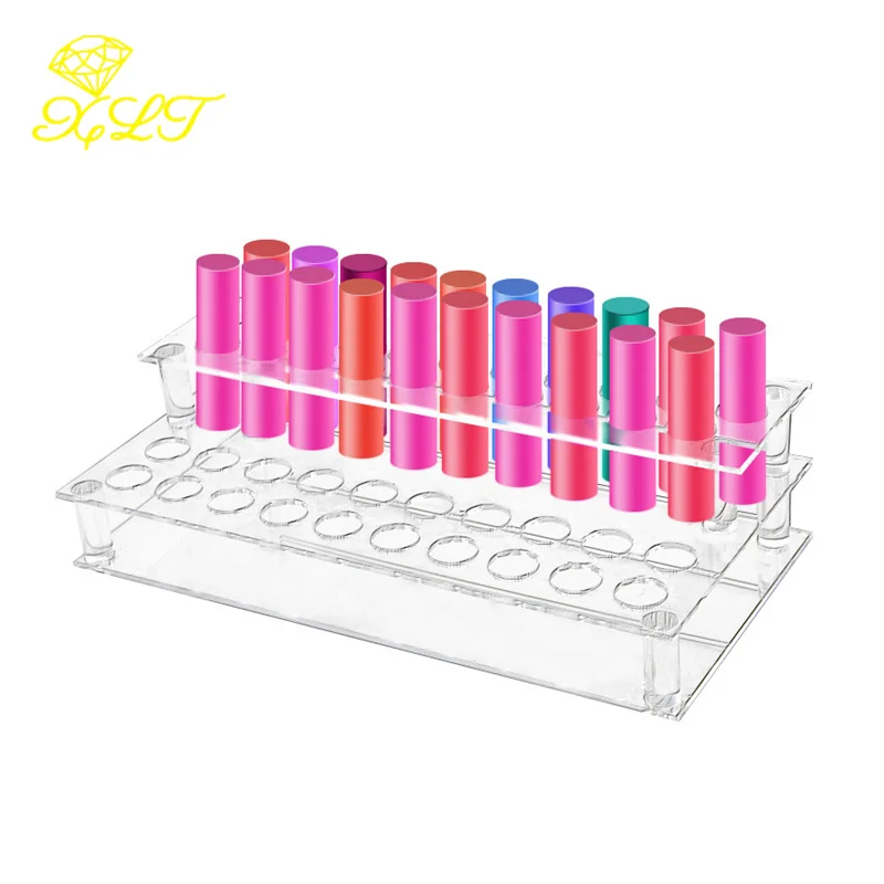 

Acrylic 40-bit Lipstick Display Box Stand Transparent Cosmetic Display Stand Lip Gloss Storage Jewelry Boxes and Packaging