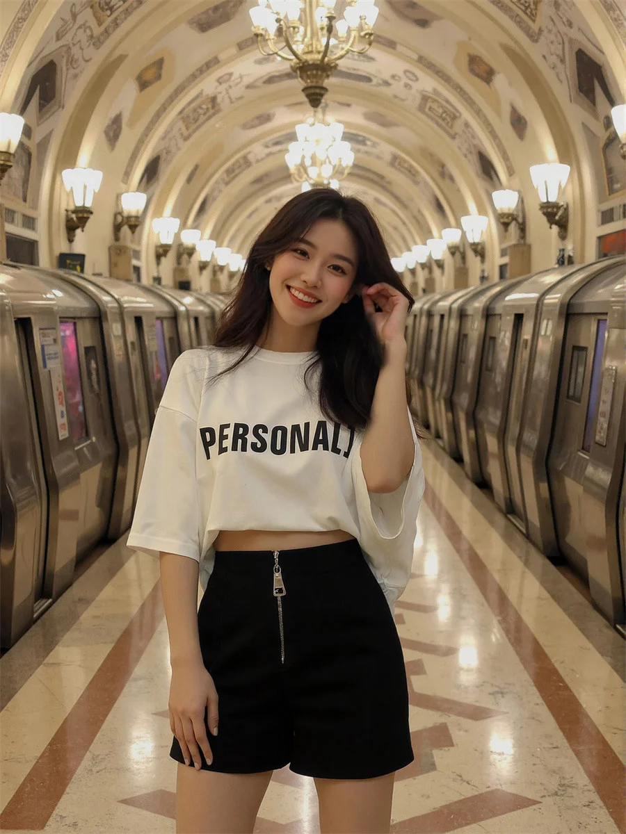 Shorts für Damen, hohe Taille, Denim-Shorts mit schmaler Passform und gerüschtem Saum, ideal für den täglichen Sommer, koreanische lässige Streetwear-Outfits, Ins