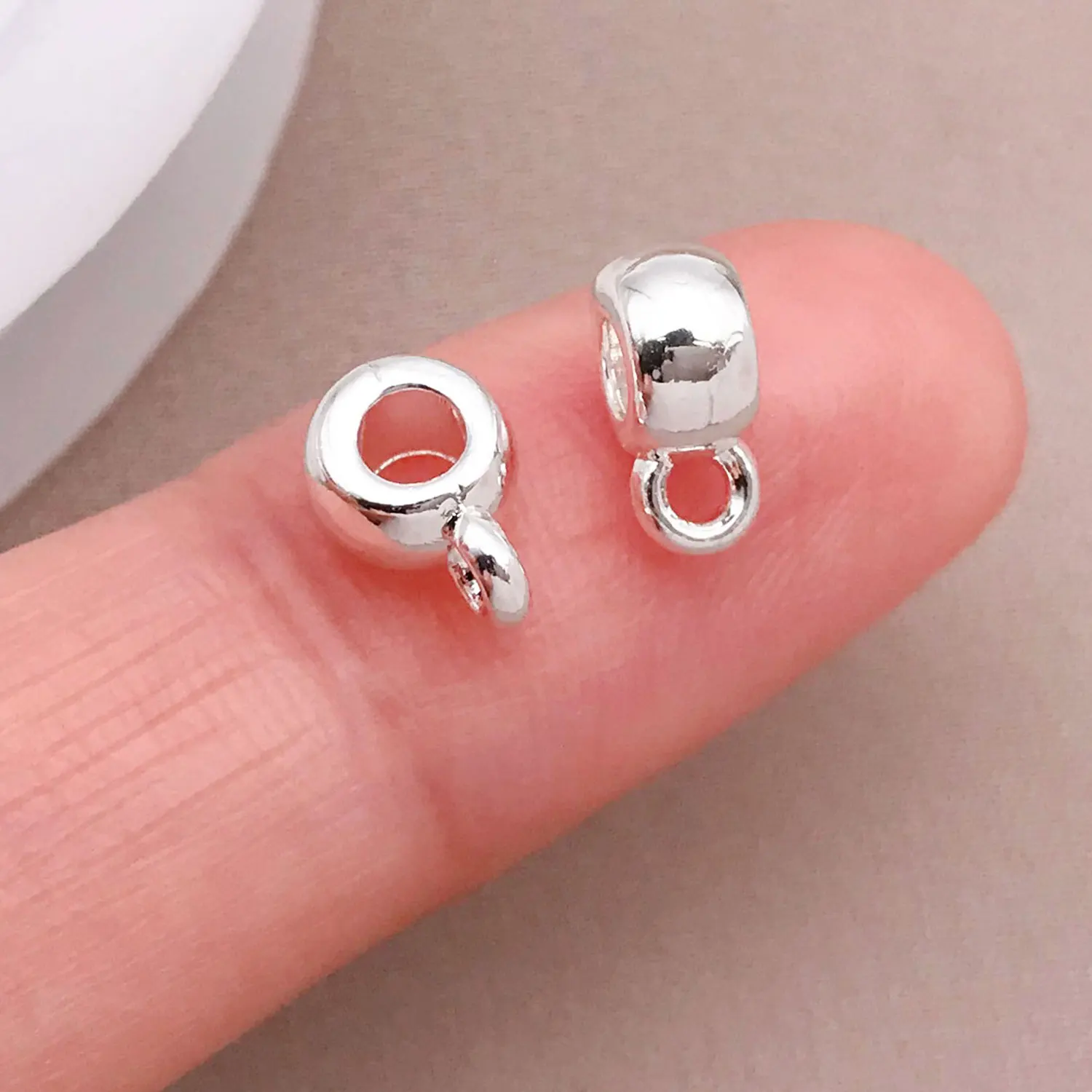 18K Copper Plated Real Golden Thick Silvery White Golden Connector