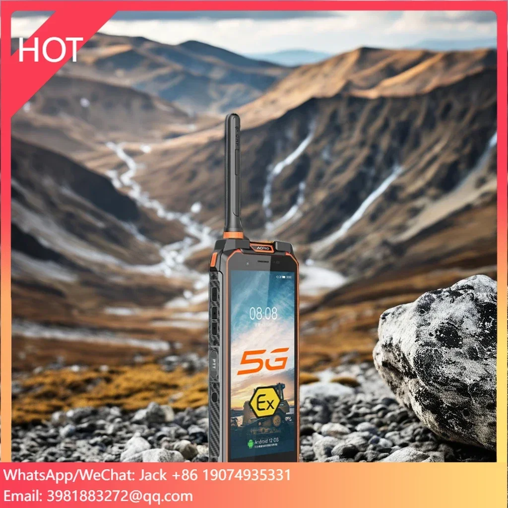 

Aoro M5 5G 2W Multi Band Walkie Talkie Secure Phone App Program Two Way Radio Agm Mobile Phone Telephone Portable Android