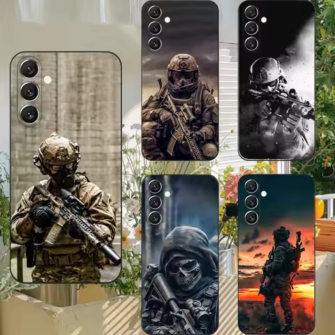 Army special forces Phone Case For Samsung S25,S24,S21,S22,S23,S30,Ultra,S20,Plus,Fe,Lite,Note,10,9,5G Black Cover