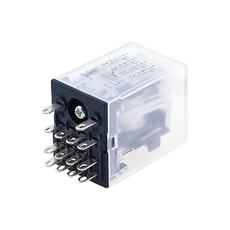 1PCS LED MY4 General Purpose Relay 4pdt,14pins relais AC/DC 12V 24V 36V 48V 110V 220V 380V MY4NJ relay switch