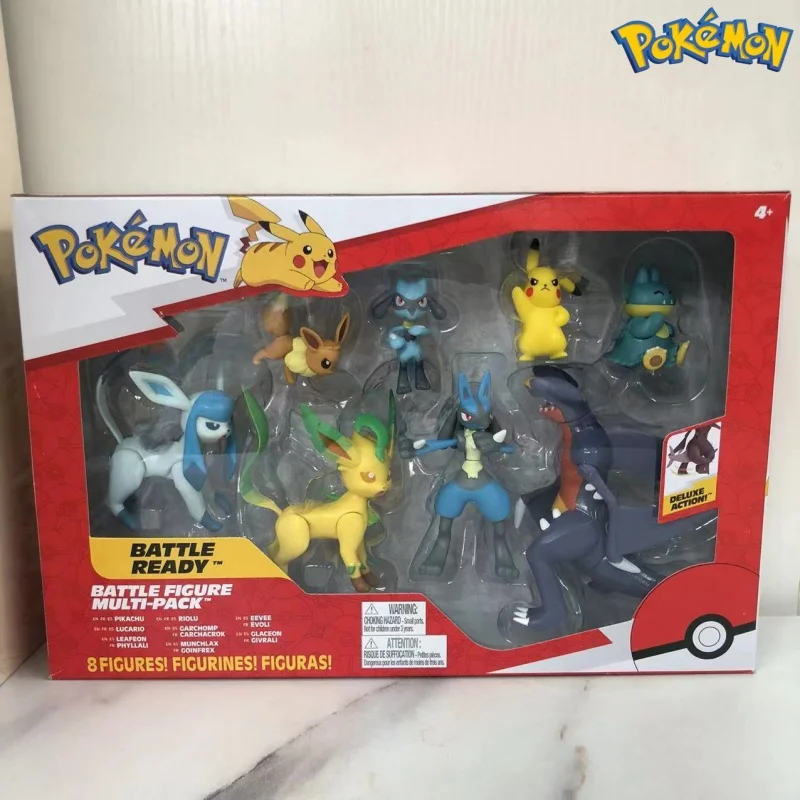 

11pcs/Set Pokemon Ultimate Battle Figures Toys Garchomp Oddish Leafeon Pikachu Bulbasaur Eevee Battle Doll Set Anime Model Gift