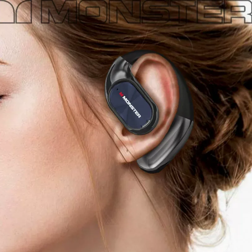 New Monster Ac530 Wireless Bluetooth Earbuds Noise Reduction Dual Foldable In Ear Headset For Sports Running Daily Use