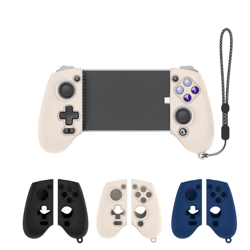 

Silicone Case For GameSir G8 Galileo Game Control Handle Protective Sleeve Drop Protection Simple Solid Color Case with Lanyard