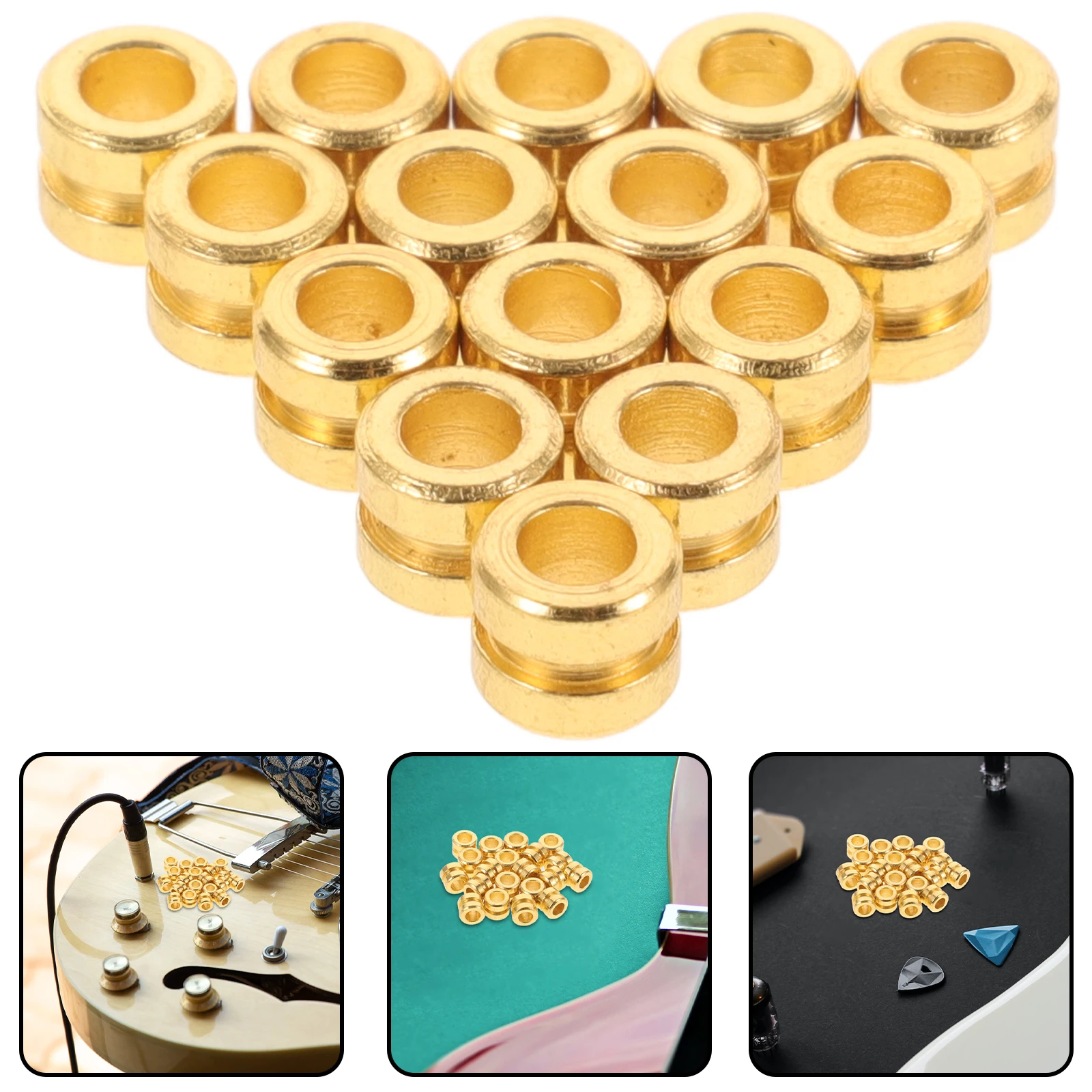 

20pcs Electric Beads Durable Metal String Beads For Acoustic Fast Response Smooth Transition Replacement Parts Folk Guitar