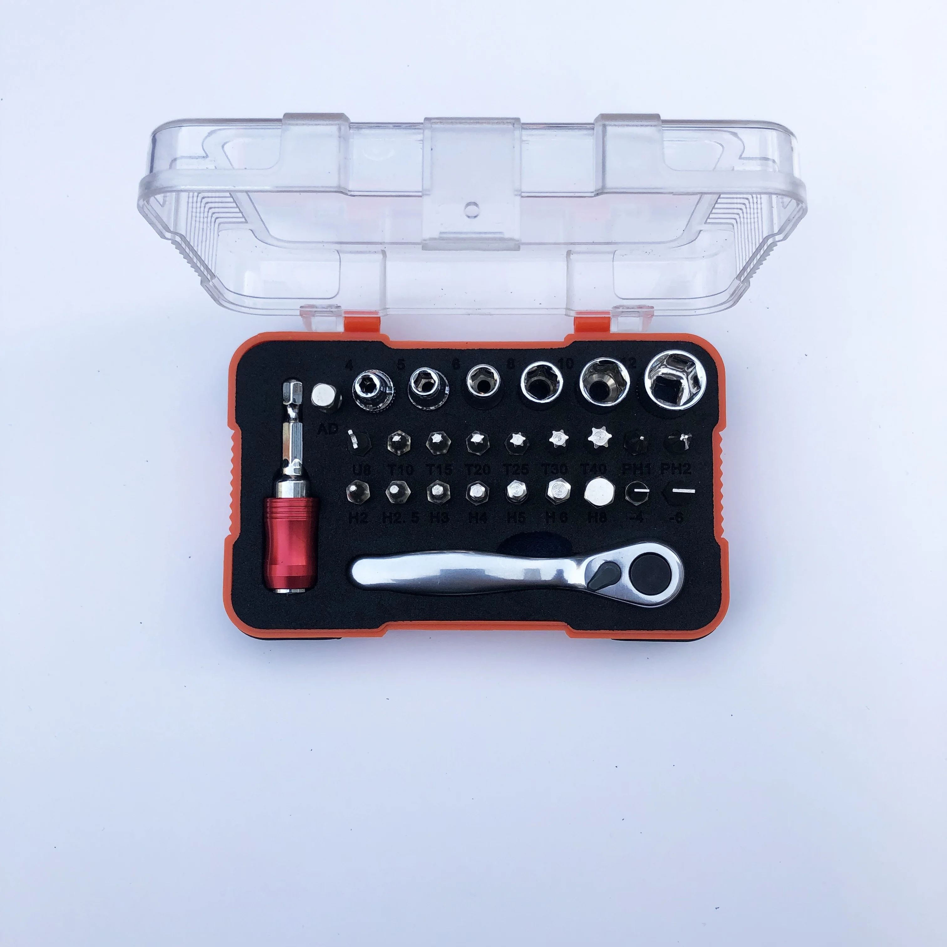 27 in 1 Mini Ratchet Wrench Set with Screwdriver Bits&Socket Wrench-Versatile Tool Set for Daily Maintenance of Household Applia