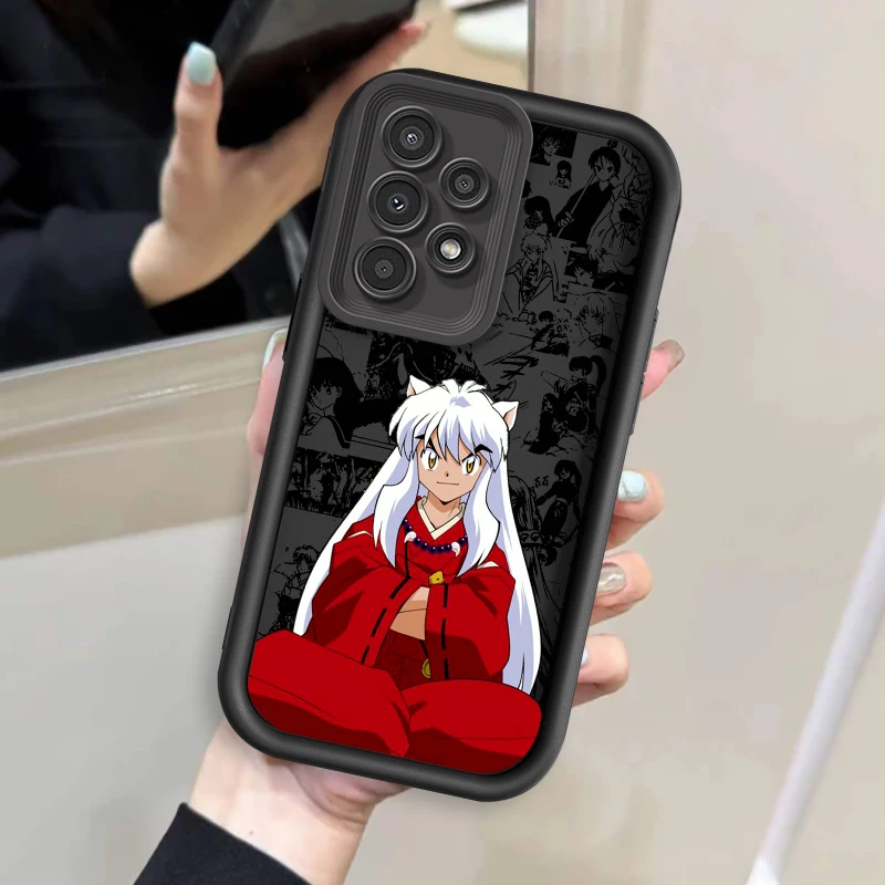 Anime Inuyasha Art Popular For Samsung A73 A71 A54 A53 A52 A51 A33 A32 A21S A14 A13 A12 A25 A04 A05 5G Eye Ladder Cover