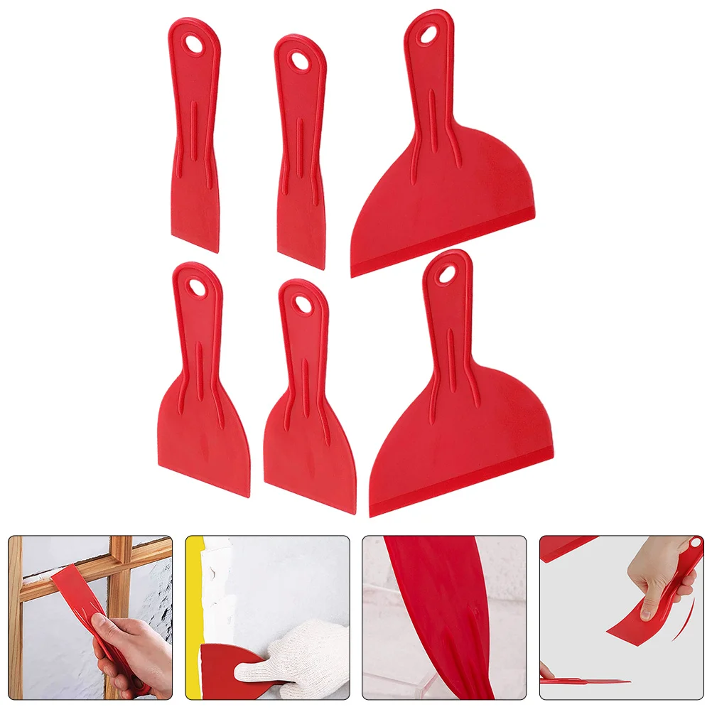 

2Sets Paint Scraper Tool Plastic Scraper for Kitchen Stains Floor Cleaning Home Scrapers Removing Oil Wall Decal Gadget