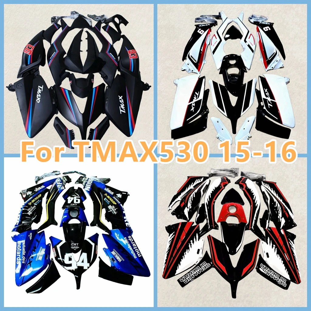 Prime Motorcycle Fairing Kit for Yamaha 2015 2016 TMAX530 15-16 TMAX-530 Sportbike Body Rebuild Bodywork 100% Fit