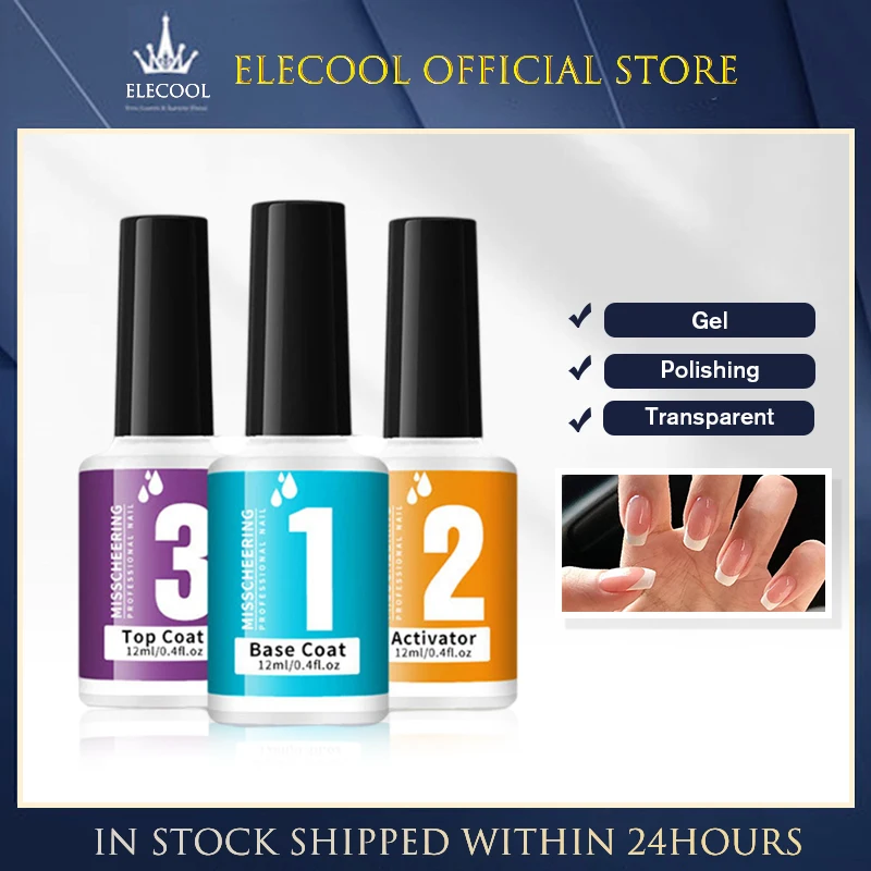 1 ~ 10 Stuks 15Ml Gel Basis Activator Borstel Saver Voor Dompelen Poeder Geen Lamp Kuur Nagels Dip Poeder Kleuren Poeder Natuurlijk