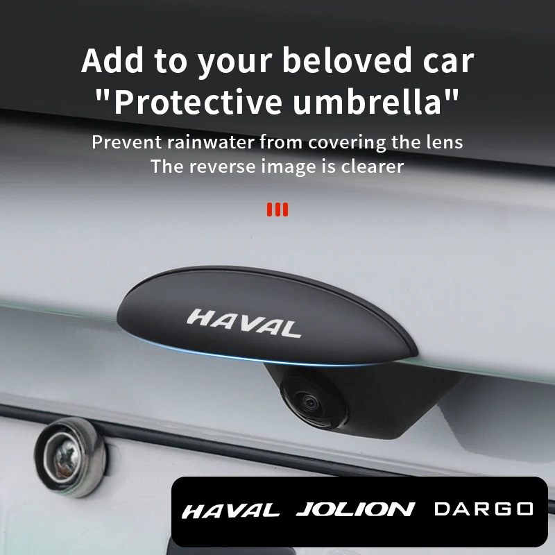 Rain‑Proof ABS Car Rear Reverse Camera Rain Cover Protective Shell Auto Exterior Accessories For Haval JOLION M4 Dargo H6 H2 H5