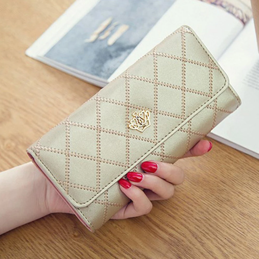 

New Large Capacity Women's Wallet Fashionable Long Leather Clutch Bag Mobile Phone Bag Student Coin Purse Handheld Card Holder