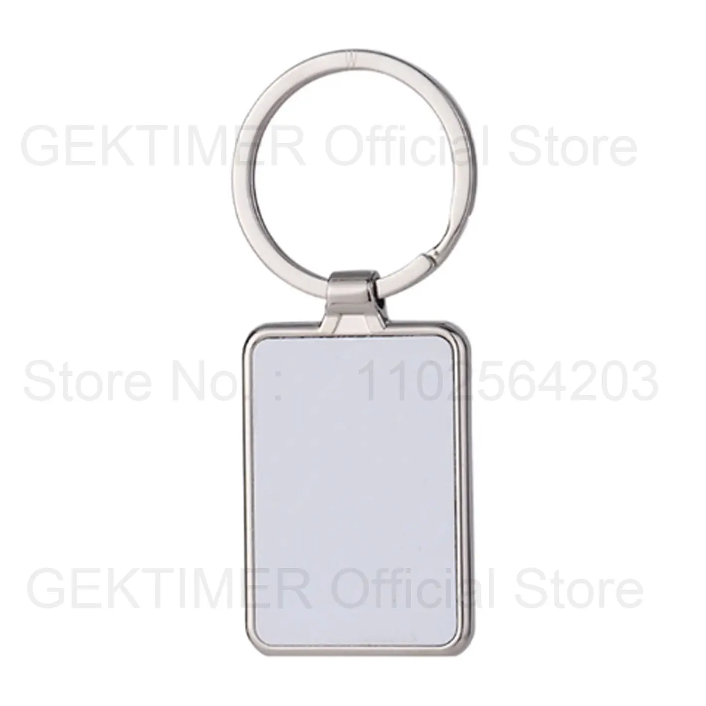 10Pcs Blank Keychain Round Heat Transfer Keychain Metal Board Key Rings Thick Sublimation Photo Keychain Sublimation Blanks