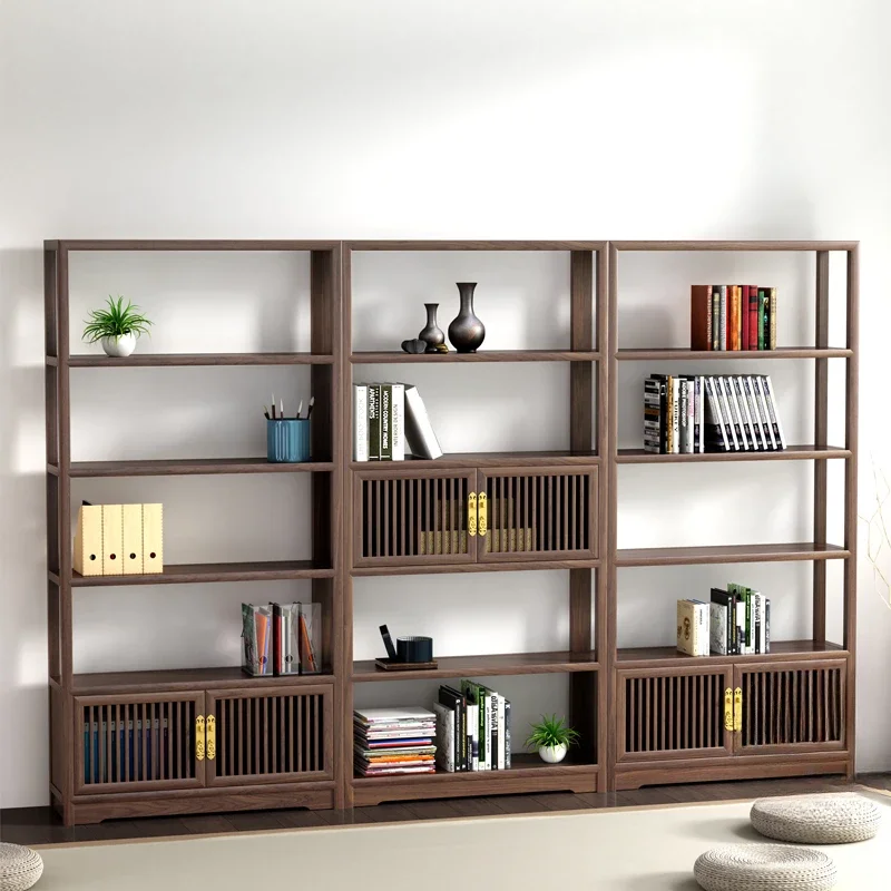 

Bogu shelf solid wood new Chinese bookcase tea cabinet Duobao Pavilion Zen display cabinet display bookshelf