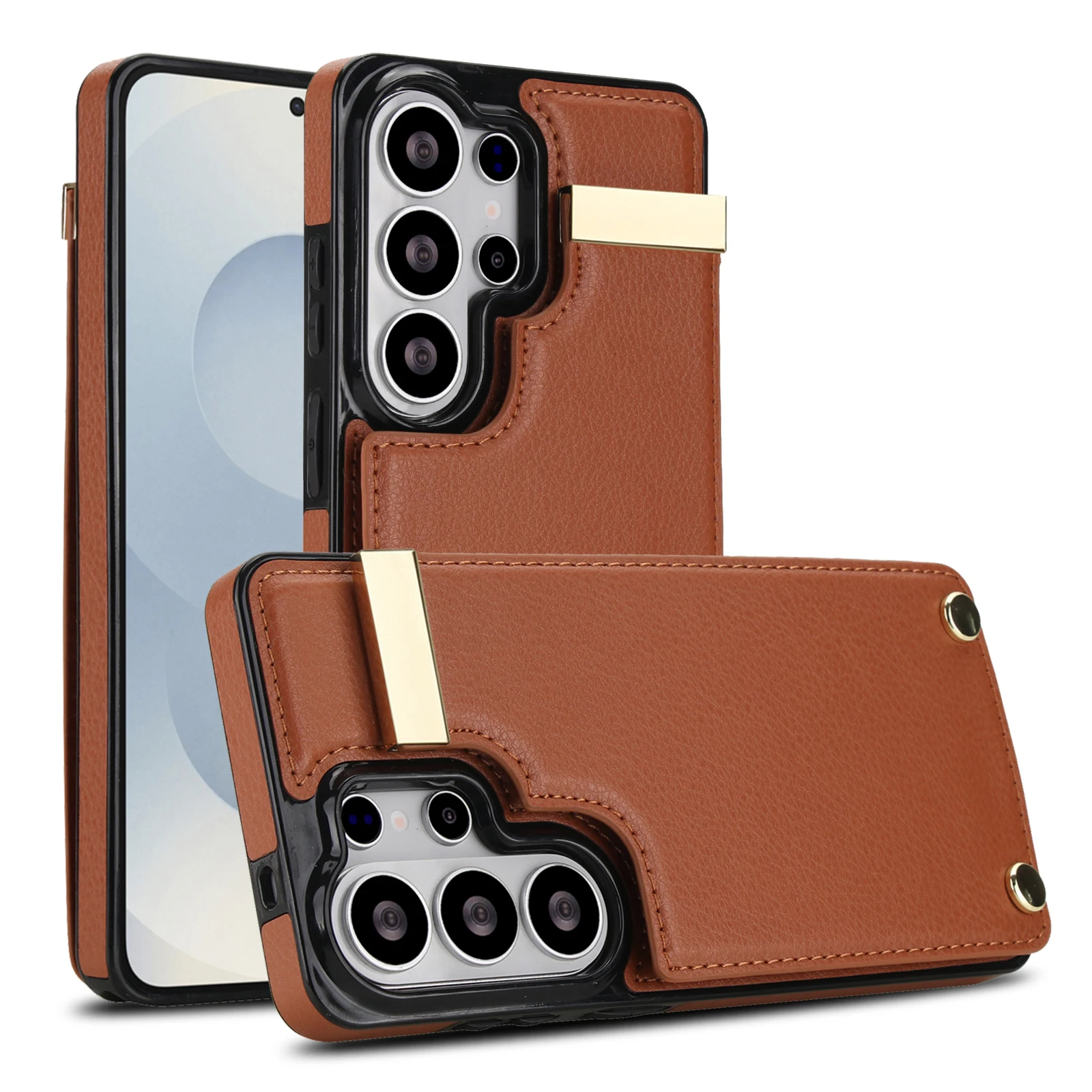 Luxury Wallet Leather Cards Solt Case For Samsung Galaxy S26 S25 S24 S23 S22 S21 Ultra Plus A16 A35 A55 A15 5G Shockproof Cover