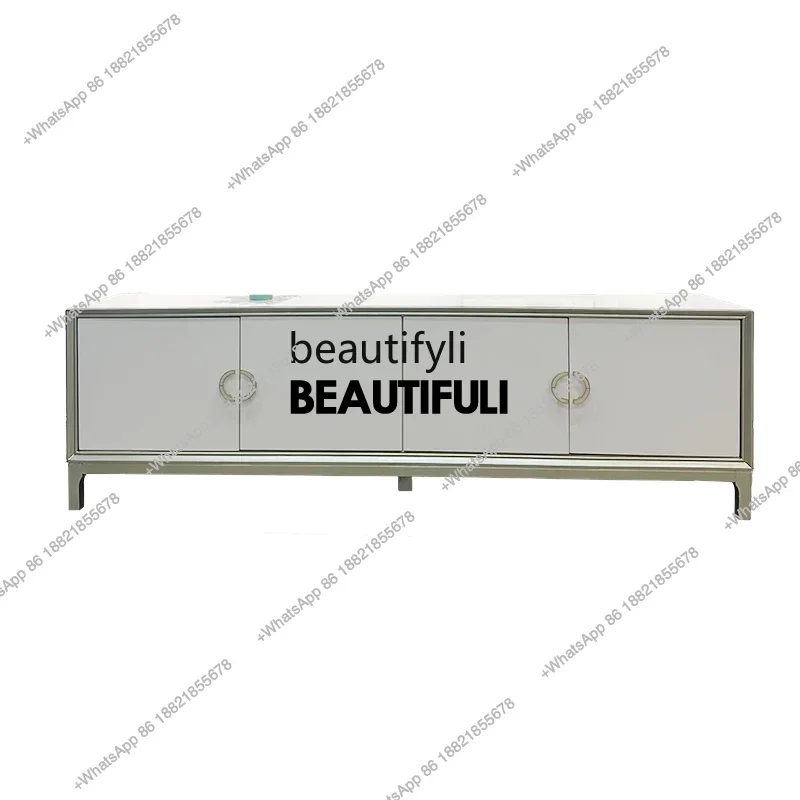 ss8350 American style, solid wood, living room French TV cabinet combination, living room video cabinet floor cabinet