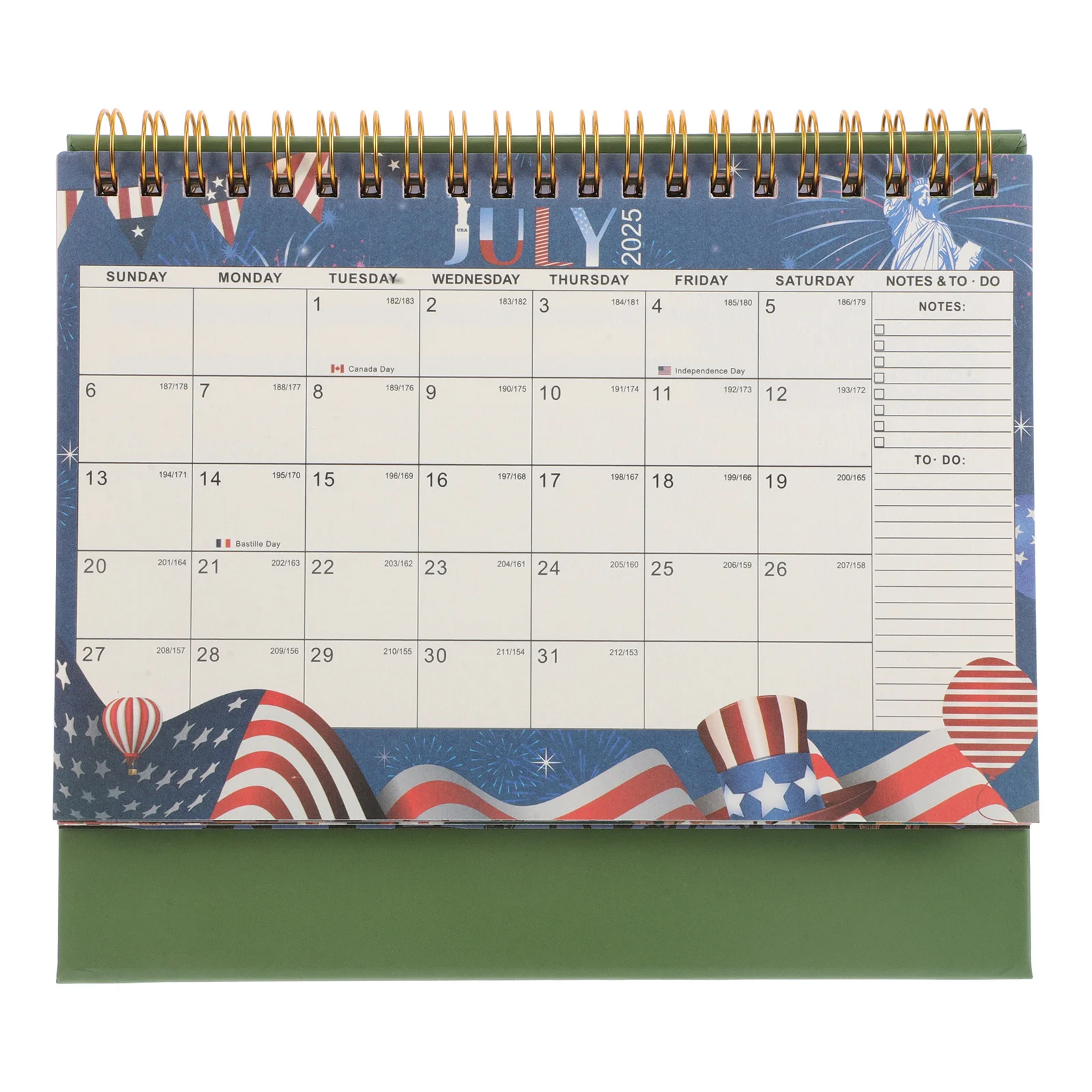 

2026 Mini Desk 18 Months Stand Up Flip Small Desktop Thick Paper Office Home Decor Green Minimalist Style Daily Schedule Planner