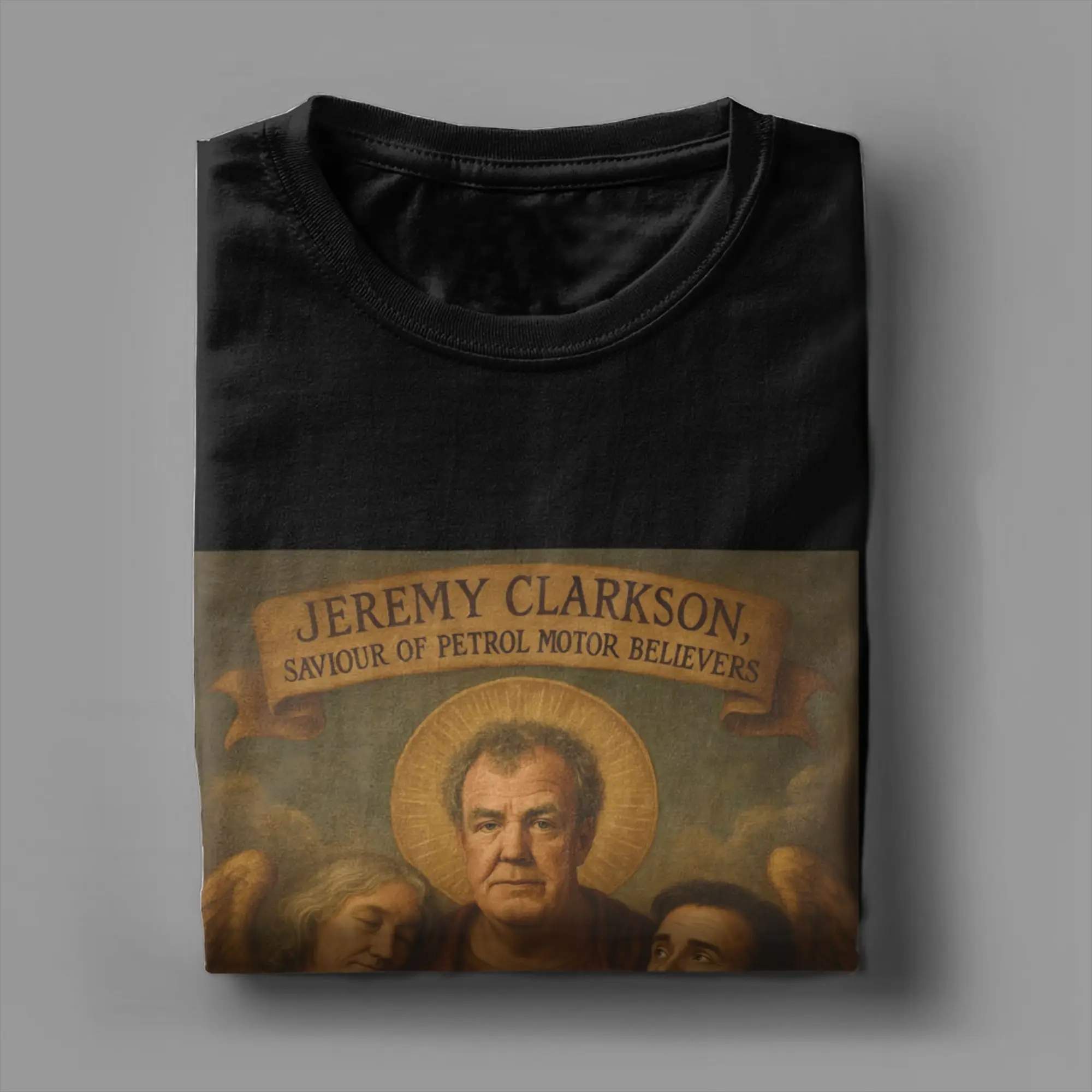 Jeremy Clarkson Protect Us From Electric Motors T-Shirt Men  Fashion Cotton Tees Crew Neck Short Sleeve T Shirt New Arrival Tops