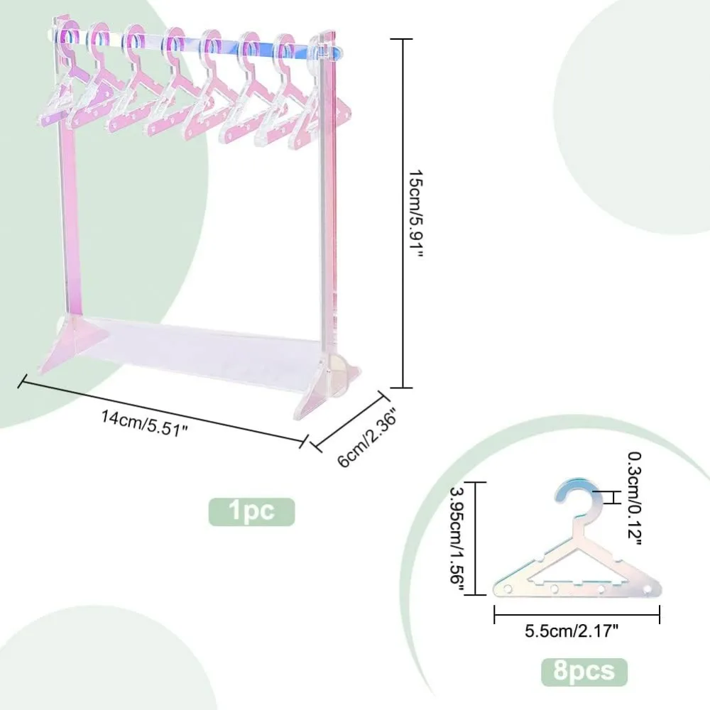 Acrylic Earring Holder Necklace Mini Hanger Rack Jewelry Display Dangle Earring Hanging Organizer Acrylic Ear Studs Display Rack