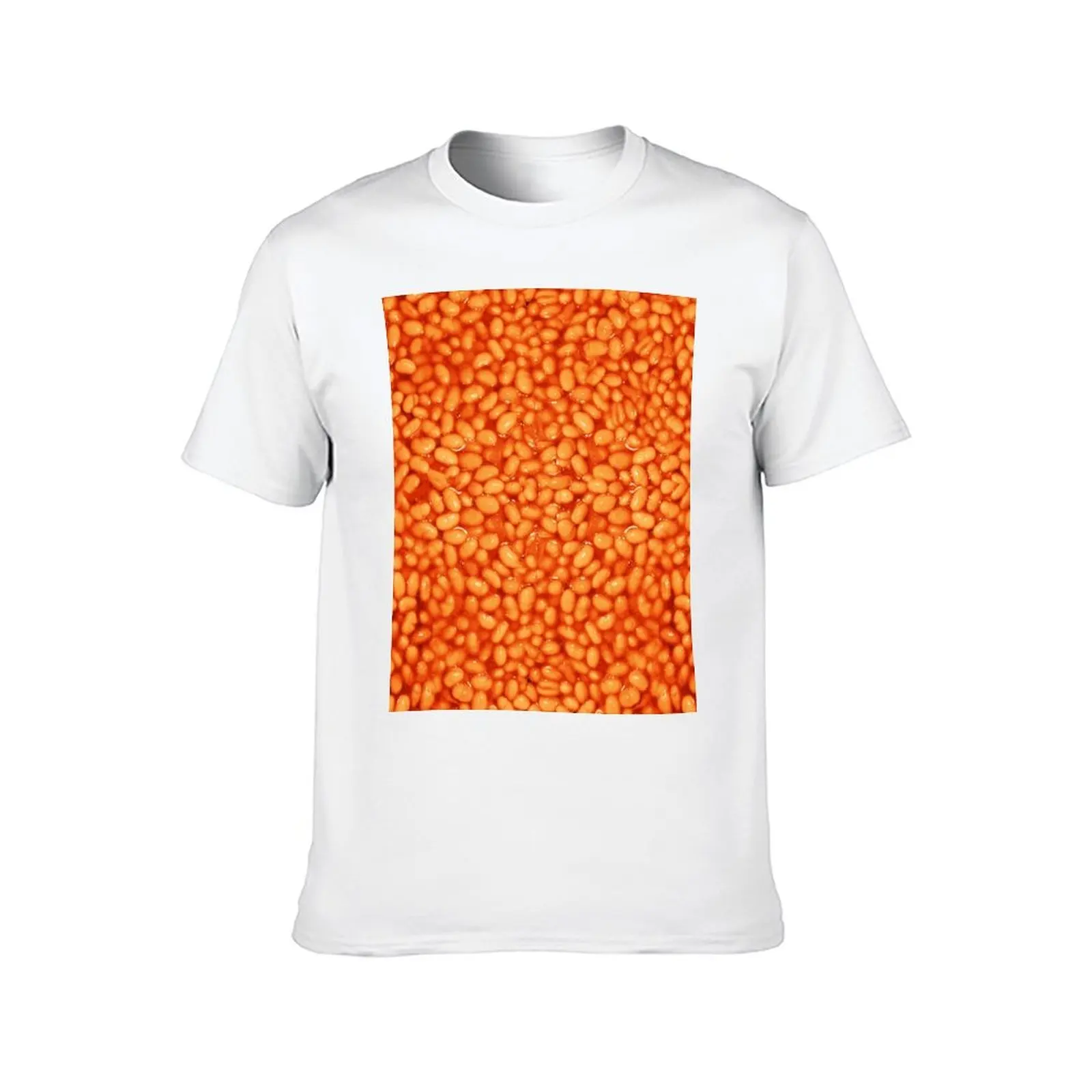 Baked Beans In Things Pattern T-Shirt t shirt man plain t shirts for man pack white T-Shirt