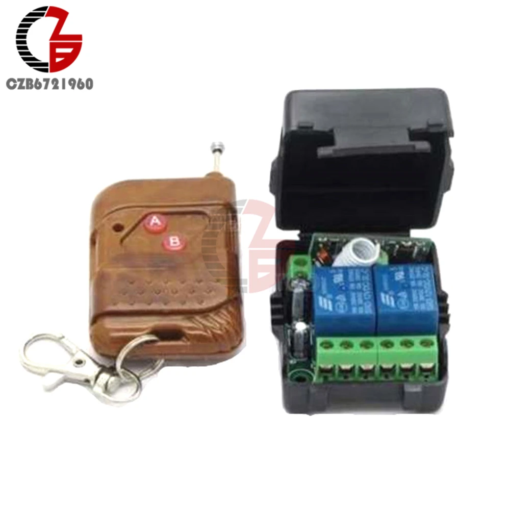 315MHz 433MHz DC 12V 2CH 2 Channel Wireless RF Remote Control Switch Transmitter+ Receiver Relay Switch Module