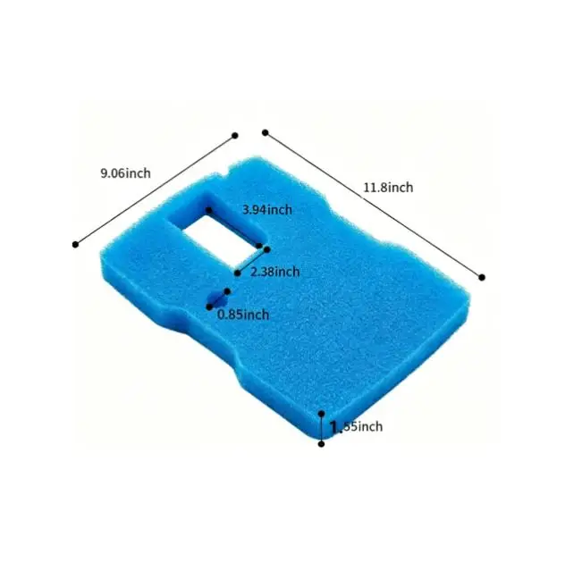 

Fountain Pump Filter Blue Pond Filter Sponge Pads 11.85 x 9 x 1.8 in ABS Material for CUF-6000 For 660 GPH System
