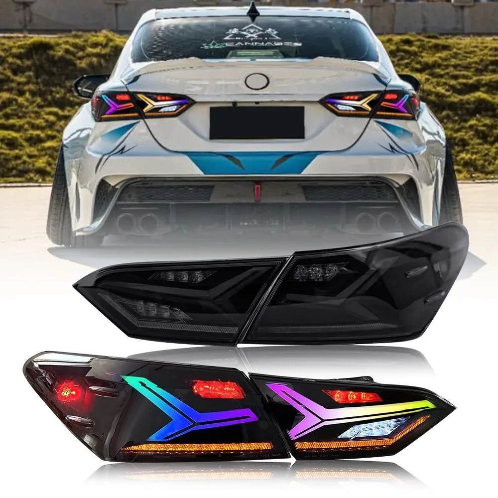 

RGB LED Tail Lights For 2018-2024 Toyota Camry XSE XLE SE LE TRD Lamp Assembly