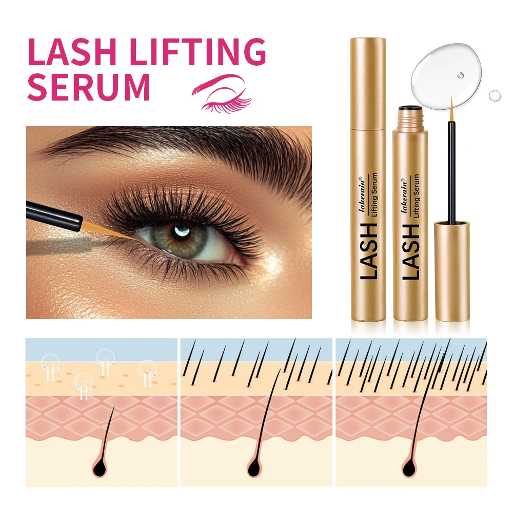 Lakerain ยาวขนตาเซรั่มธรรมชาติ Curl Nong หนาแน่นขนตาสารอาหาร Solution Natural Curling Lash Lifting Care ผลิตภัณฑ์